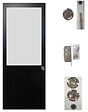 GD MENUISERIES - Porte Coulissante Athena Noir H204 x L93 cm, serrure condamnation - vignette