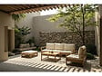 HABITAT ET JARDIN - Salon de jardin en bois modulable avec coussins "Bellingham" - 5 places - Beige - vignette