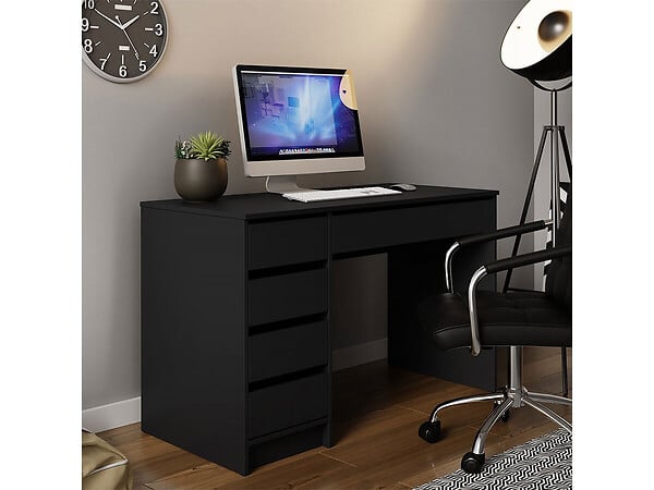 HABITAT ET JARDIN - Bureau "Ada" - 120 x 75 x 55 cm - Noir - large