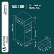 VOUNOT - Table de chevet d’appoint avec tiroir et compartiment 25x30x66cm blanc - vignette