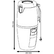 ALDES - Pack C.Axpir®Comfort d'Aldes - 1600W - 230 m3/h - 64dB - avec set d'accessoires de nettoyage et berceau mural de fixation - vignette