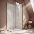 AURLANE - Pack 2 Panneaux Muraux Pierre Artic Storm 80+100x210 + Profilés Chrome - STONE'IT - vignette