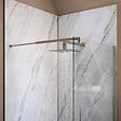AURLANE - Pack 2 Panneaux Muraux Pierre Artic Storm 90x250cm + Profilés Chrome - STONE'IT - vignette