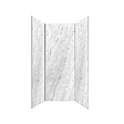 AURLANE - Pack 3 Panneaux Muraux Pierre Artic Storm 90+120+90 Hauteur 250 cm - Profilés Chrome - STONE'IT - vignette