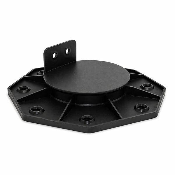 MCCOVER - Plot réglable 18 à 30 mm pour terrasse bois et composite - support lambourde extérieur, pose facile Noir - large