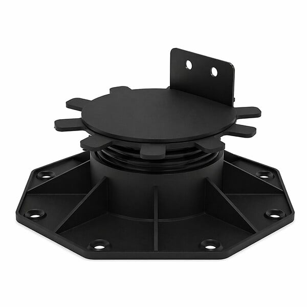 MCCOVER - Plot réglable 30 à 60 mm pour terrasse bois et composite - support lambourde Noir - large