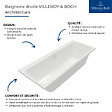 VILLEROY ET BOCH - Baignoire droite 170 x 75 Architectura - vignette