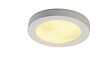 SLV - PLASTRA 105 E27, plafonnier rond, plâtre blanc, max. 2x 25W - vignette