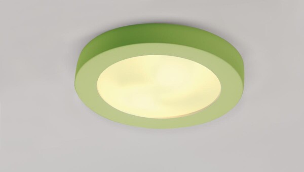 SLV - PLASTRA 105 E27, plafonnier rond, plâtre blanc, max. 2x 25W - large