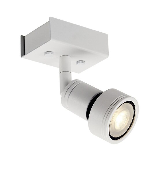 SLV - PURI 1 plafonnier, blanc mat, GU10, max. 50W, anneau déco inclus - large