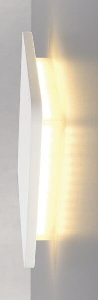 SLV - PLASTRA SQUARE applique, carré, plâtre blanc, 48 LED, 3000K - large