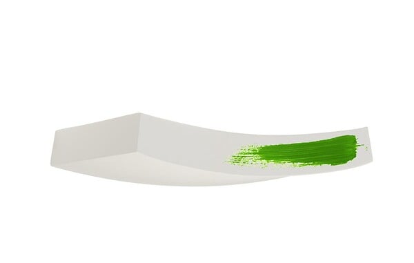 SLV - PLASTRA 102 CURVE, applique, plâtre blanc, R7s 78mm, max. 100W - large