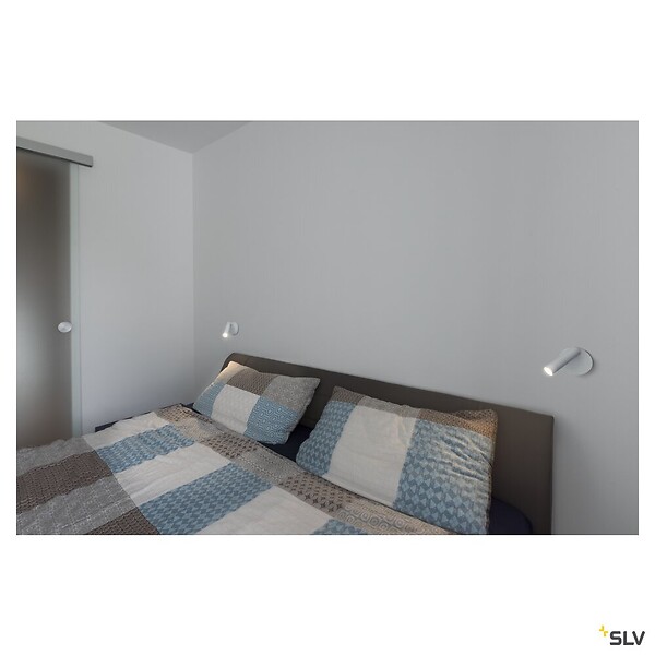 SLV - KARPO, 1 spot, LED, applique plafonnier rond, noir, 7,5W, 3000K - large