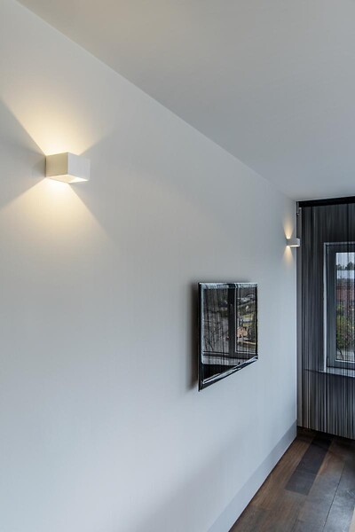 SLV - LOGS IN applique, carrée, blanche, 5W LED, 3000K - large