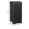 KETER - Keter Baltimore poubelle extérieure 125 L en plastique noir 41 x 41 x 87,4 cm (236997) - vignette