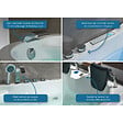 DISTRIBAIN - Baignoire balnéo Genova Gauche 40 jets - vignette