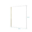 AURLANE - Paroi de douche à l'italienne 160x200 cm verre trempé 8 mm - Or Doré Brossé - FREEDOM 2 GOLD - vignette