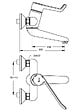IDEAL STANDARD - Ideal Standard - Mitigeur mécanique lavabo/ cuve mural chromé manette 180 mm - Okyris 2 Ideal standard - vignette