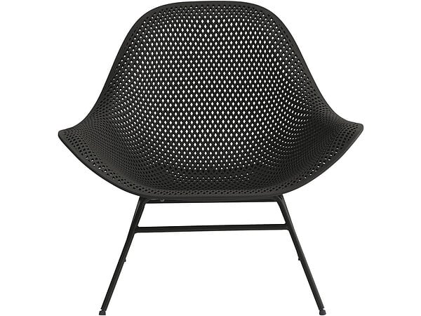 HABITAT ET JARDIN - Lot de 2 fauteuils de jardin avec table basse "Soléna" - Noir - large