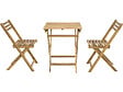 HABITAT ET JARDIN - Ensemble table et chaises de jardin "Aldo" en bois - 2 places - Marron - vignette