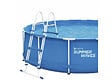 HABITAT ET JARDIN - Piscine tubulaire ronde "Annie" – 4,57 x 4,57 x 0,84 m - Bleu - vignette