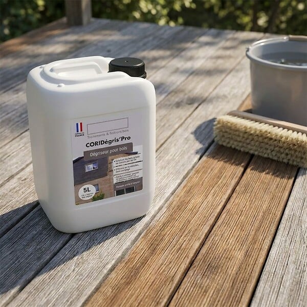 ART GARDEN - Dégriseur pour bois de terrasse –  5L - large