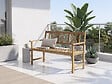 HABITAT ET JARDIN - Banc de jardin en bois 120 cm "Surabaya" - 2 places - Marron - vignette