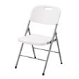 KZ GARDEN - Lot de 4 Chaises pliantes blanches Plastique renforcé Chaise d'appoint Intérieur/Extérieur Jardin Réception KZGarden - vignette