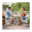 KZ GARDEN - Lot de 4 Chaises pliantes blanches Plastique renforcé Chaise d'appoint Intérieur/Extérieur Jardin Réception KZGarden - vignette