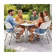 KZ GARDEN - Lot de 2 Chaises pliantes blanches Plastique renforcé Chaise Camping Terrasse Réceptions KZGarden - vignette