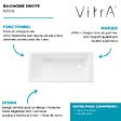 VITRA - Baignoire rectangulaire VitrA Neon avec pied 170x75cm Blanc - vignette