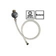 PROWELTEK - Kit détendeur 28 mbar vissable gaz Butane + Tuyau gaz flexible 1.50 m à embouts vissables - vignette
