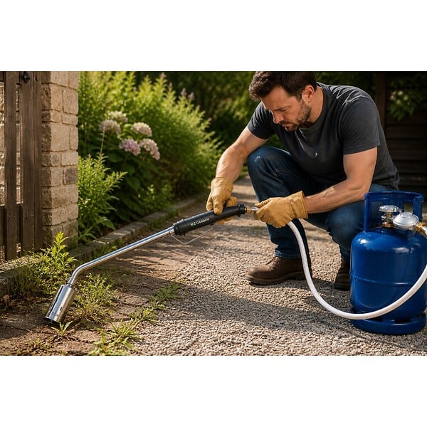 PROWELTEK - Kit détendeur 28 mbar vissable gaz Butane + Tuyau gaz flexible 1.50 m à embouts vissables - large