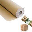 KZ GARDEN - Kit Toile de paillage Papier Kraft 0.9 x 20m + 60 Piquets Bois fixation Paillage Autodégradable Anti mauvaises herbes Jardin - vignette