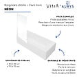 VITRA - Baignoire rectangulaire VitrA Neon 170x75cm + Pare bain gauche AURYS Mist 1 chromé profilé gauche - vignette