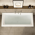 VITRA - Baignoire rectangulaire VitrA Neon 180x80cm + Pare bain gauche AURYS Raywall chromé profilé gauche - vignette