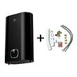 SANNOVER - Chauffe Eau Electrique Plat Mural Multipositions Kimoro Noir 50 Litres Sannover + Kit d'Installation Complet NF - vignette