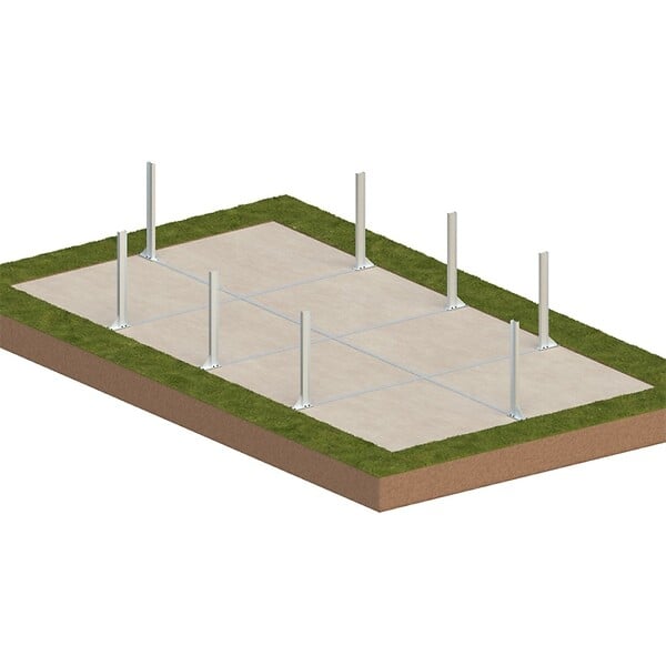 ALTANKA - Piscine hors sol en bois AQUA 7 x 3.75 - H.1.45 m, gris clair,  - BAS7308OSPU2 - large