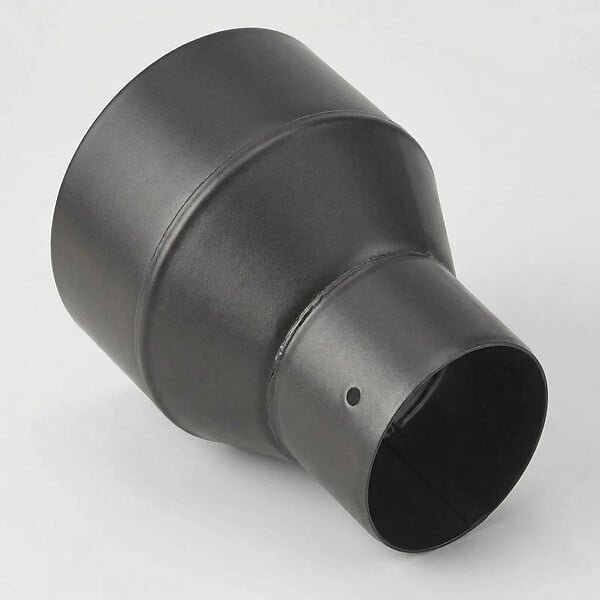 TEN - Réduction TEN 345560 noir mat D153x80mm pour pellets - large