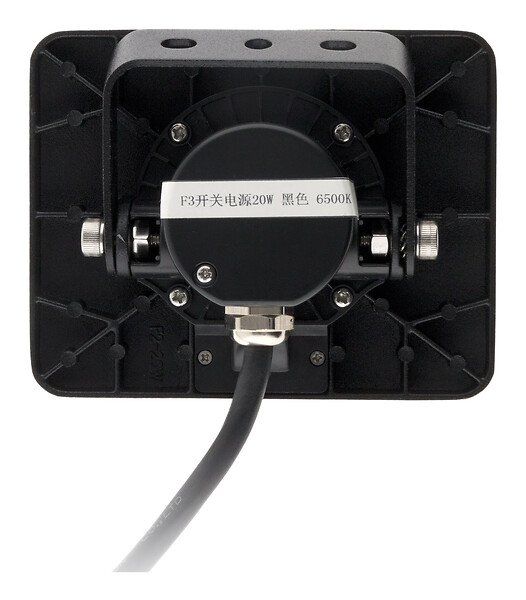 ELEXITY - Projecteur mural LED étanche IP65 - Noir - 10W - large