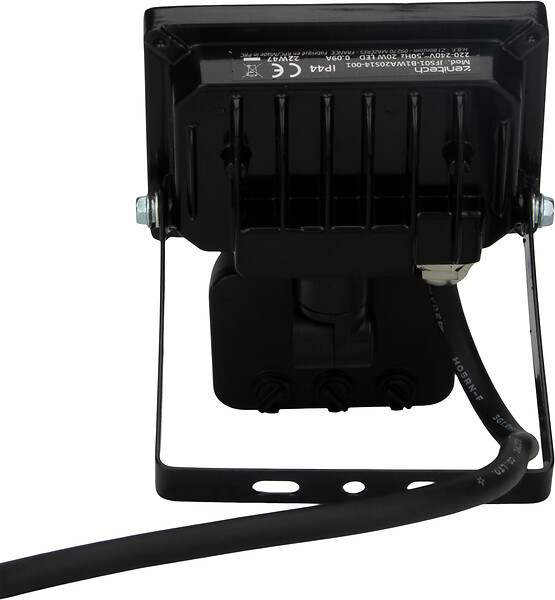 ZENITECH - Projecteur LED extérieur 20W IP44 Noir détecteur mouvement - large