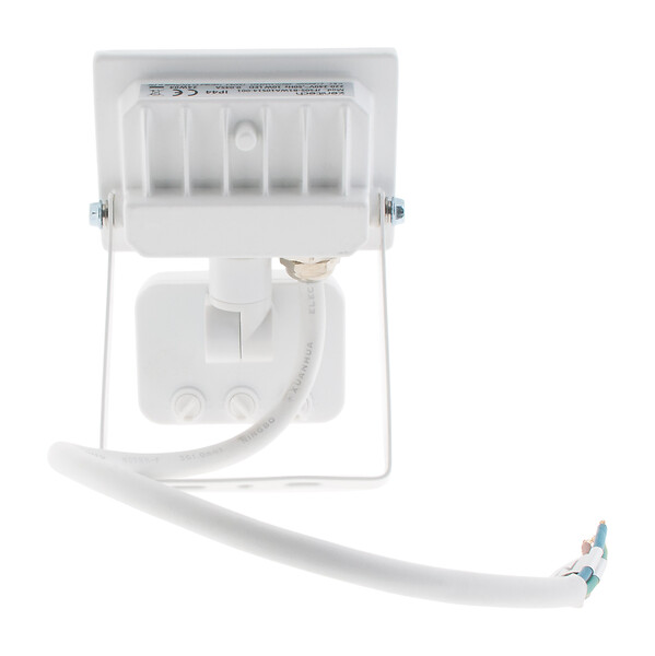 ZENITECH - Projecteur LED 900lm IP44 Blanc - Détecteur de mouvement - large