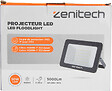 ZENITECH - Projecteur LED - Noir - 5000lm IP65 - vignette