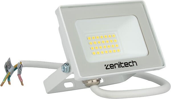 ZENITECH - Projecteur LED chantier étanche - Blanc - 20W 2000lm - large