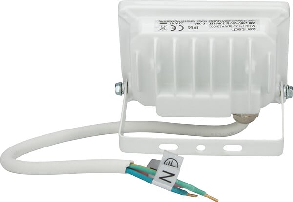 ZENITECH - Projecteur LED chantier étanche - Blanc - 20W 2000lm - large