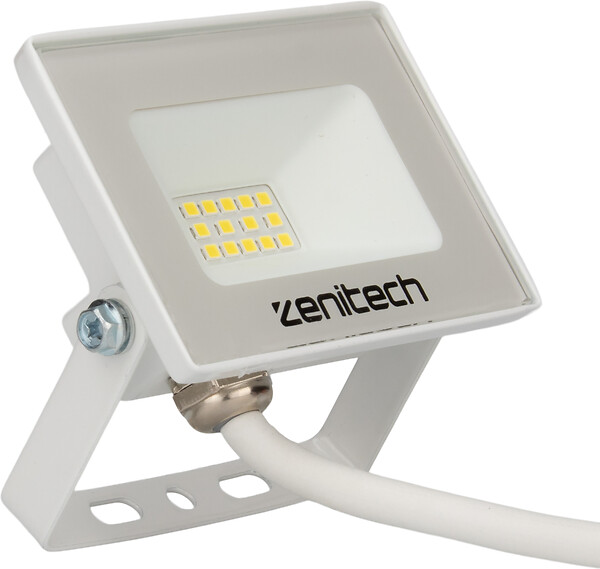 ZENITECH - Projecteur LED 900lm IP65 - Blanc - 10W - large