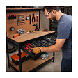 PROWELTEK - Etabli d'atelier Panneau porte outils perforé 120x60 xH150cm Etagère + Grand Tiroir de rangement PROWELTEK - vignette