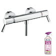 HANSGROHE - Mitigeur douche thermostatique Ecostat Comfort Care chromé + nettoyant Briochin - vignette
