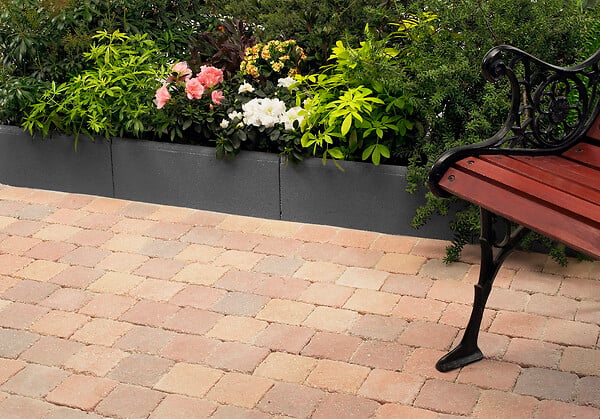 NEXTERIA - Bordure lisse emboitement - Anthracite - 20x50cm Ep.5cm - large