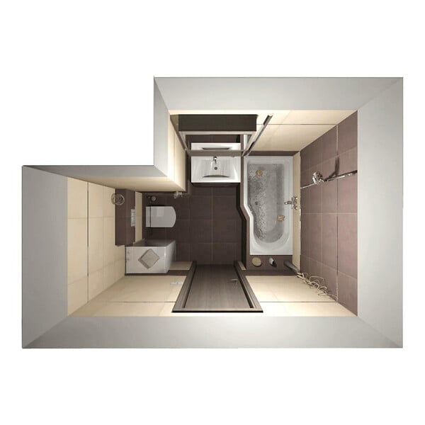 LAGUNA - 160x80 cm Beata Plus baignoire bain douche asymétrique en acrylique positionnement droite, sans pieds, blanc (BE1600PPLUS) - large